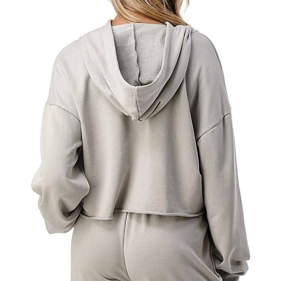 𝅺🎀 Dance & Marvel Crop Raw Hem Hoodie, Size L - Picture 2 of 8